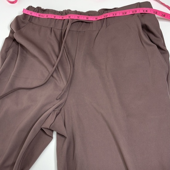 Joie Mauve Drawstring Waistband Ankle Slit Casual Pants Medium - Picture 13 of 13